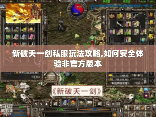 新破天一剑私服玩法攻略,如何安全体验非官方版本