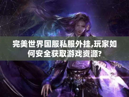 完美世界国服私服外挂,玩家如何安全获取游戏资源?