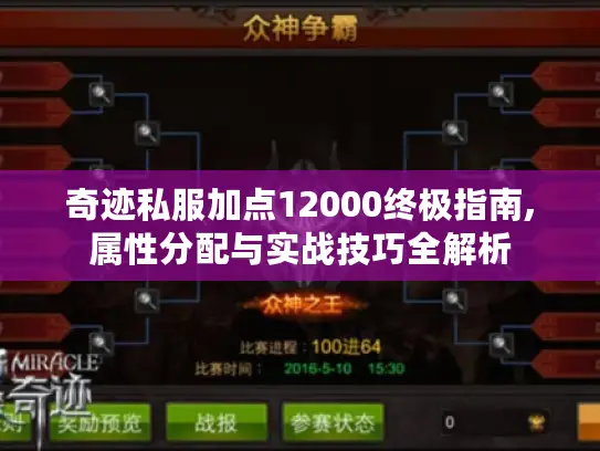 奇迹私服加点12000终极指南,属性分配与实战技巧全解析