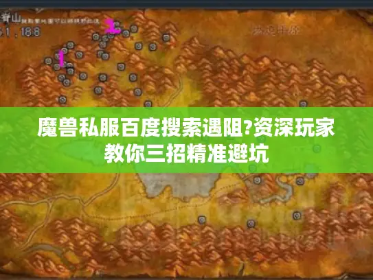 魔兽私服百度搜索遇阻?资深玩家教你三招精准避坑