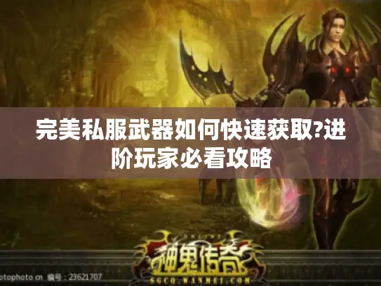 完美私服武器如何快速获取?进阶玩家必看攻略