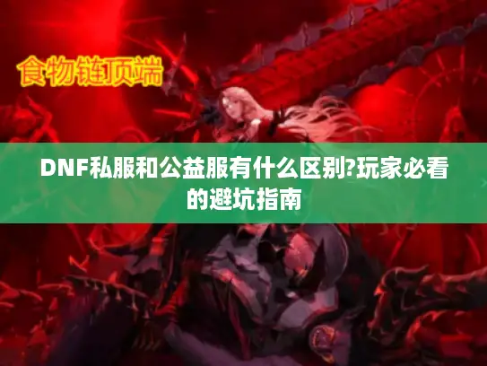 DNF私服和公益服有什么区别?玩家必看的避坑指南