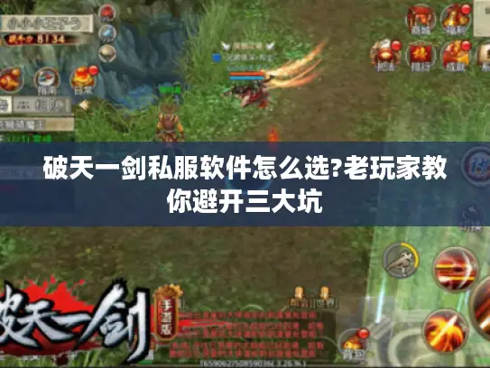 破天一剑私服软件怎么选?老玩家教你避开三大坑