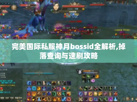 完美国际私服神月bossid全解析,掉落查询与速刷攻略