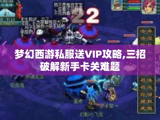 梦幻西游私服送VIP攻略,三招破解新手卡关难题