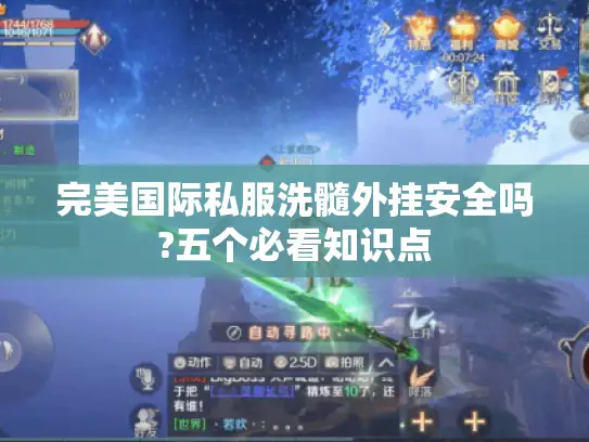 完美国际私服洗髓外挂安全吗?五个必看知识点
