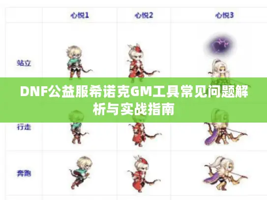DNF公益服希诺克GM工具常见问题解析与实战指南 DNF公益服希诺克GM工具常见问题解析与实战指南