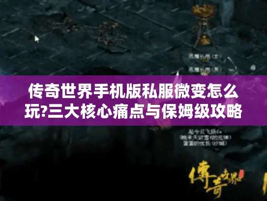 传奇世界手机版私服微变怎么玩?三大核心痛点与保姆级攻略