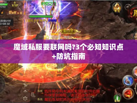 魔域私服要联网吗?3个必知知识点+防坑指南
