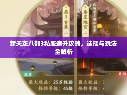 新天龙八部3私服速升攻略，选择与玩法全解析