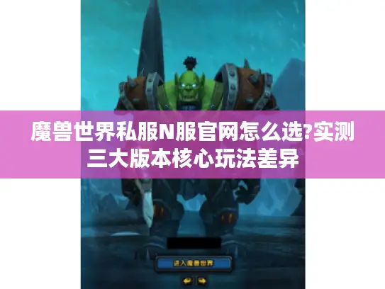 魔兽世界私服N服官网怎么选?实测三大版本核心玩法差异
