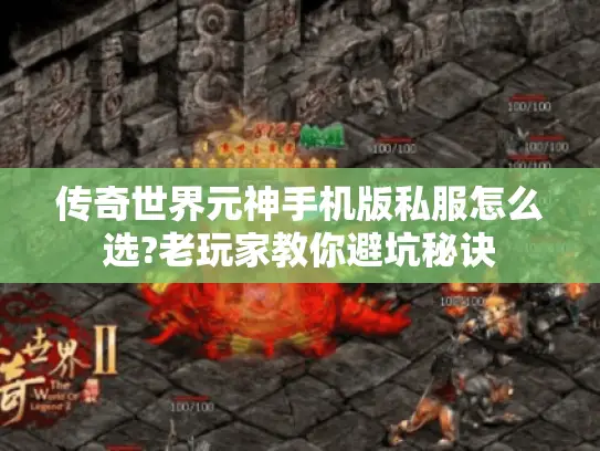 传奇世界元神手机版私服怎么选?老玩家教你避坑秘诀 传奇世界元神手机版私服怎么选?老玩家教你避坑秘诀