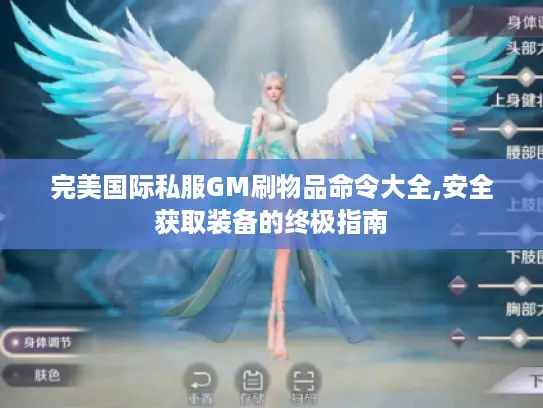 完美国际私服GM刷物品命令大全,安全获取装备的终极指南