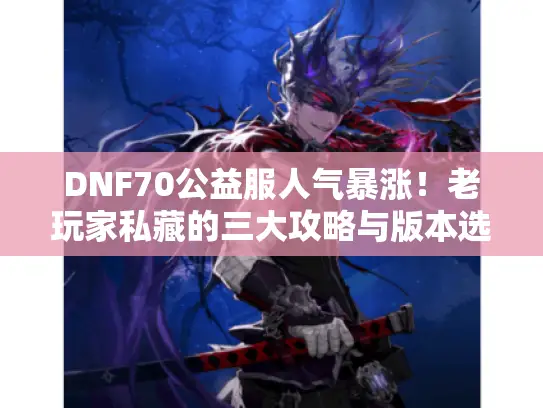 DNF70公益服人气暴涨！老玩家私藏的三大攻略与版本选择指南