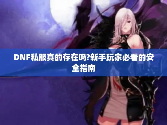 DNF私服真的存在吗?新手玩家必看的安全指南