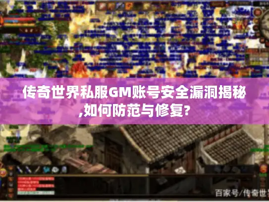 传奇世界私服GM账号安全漏洞揭秘,如何防范与修复?
