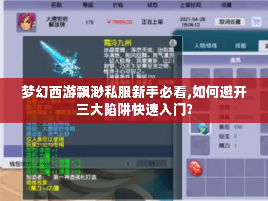 梦幻西游飘渺私服新手必看,如何避开三大陷阱快速入门?