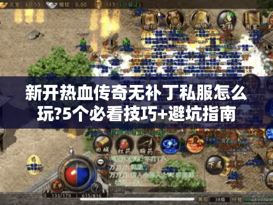 新开热血传奇无补丁私服怎么玩?5个必看技巧+避坑指南