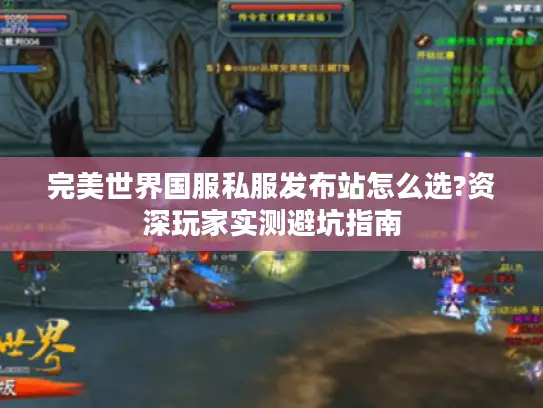 完美世界国服私服发布站怎么选?资深玩家实测避坑指南