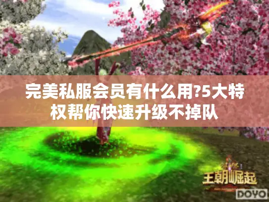 完美私服会员有什么用?5大特权帮你快速升级不掉队 完美私服会员有什么用?5大特权帮你快速升级不掉队