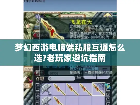 梦幻西游电脑端私服互通怎么选?老玩家避坑指南