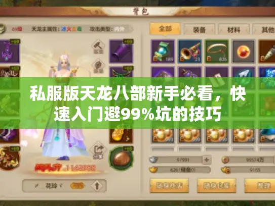 私服版天龙八部新手必看，快速入门避99%坑的技巧