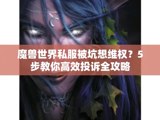 魔兽世界私服被坑想维权？5步教你高效投诉全攻略