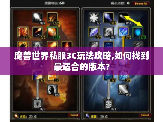 魔兽世界私服3C玩法攻略,如何找到最适合的版本? 魔兽世界私服3C玩法攻略,如何找到最适合的版本?