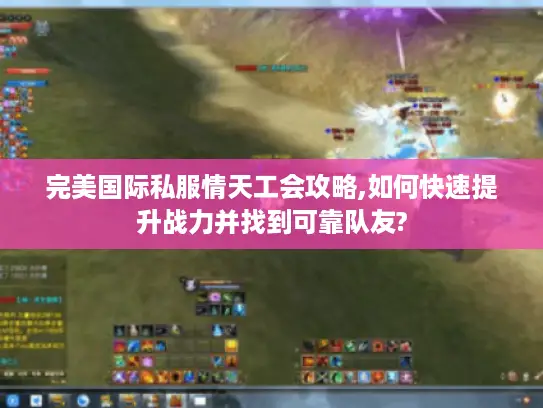 完美国际私服情天工会攻略,如何快速提升战力并找到可靠队友?