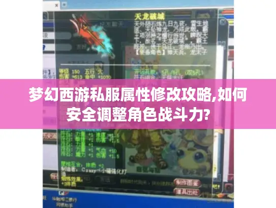 梦幻西游私服属性修改攻略,如何安全调整角色战斗力?