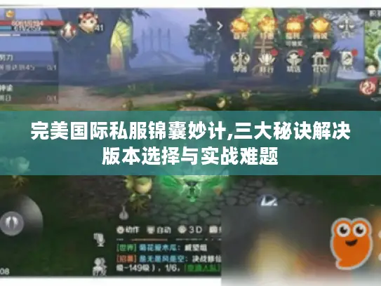 完美国际私服锦囊妙计,三大秘诀解决版本选择与实战难题