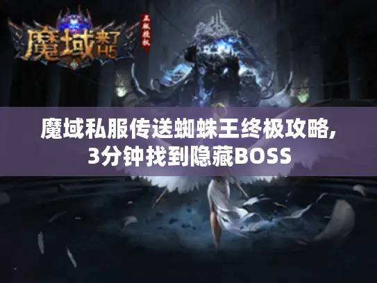 魔域私服传送蜘蛛王终极攻略,3分钟找到隐藏BOSS