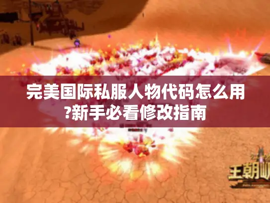 完美国际私服人物代码怎么用?新手必看修改指南 完美国际私服人物代码怎么用?新手必看修改指南