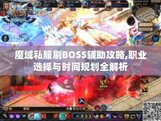 魔域私服刷BOSS辅助攻略,职业选择与时间规划全解析