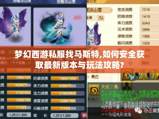 梦幻西游私服找马斯特,如何安全获取最新版本与玩法攻略? 梦幻西游私服找马斯特,如何安全获取最新版本与玩法攻略?