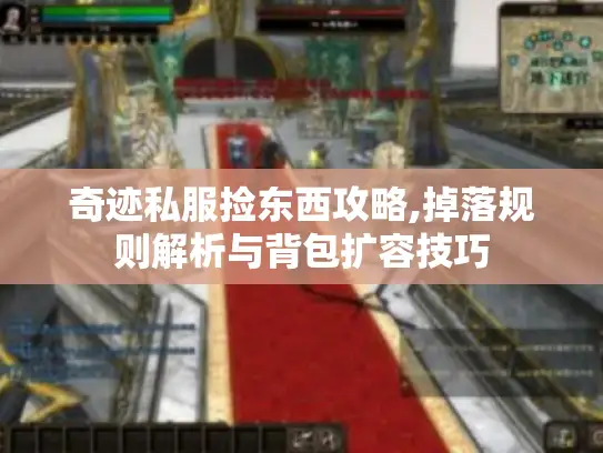 奇迹私服捡东西攻略,掉落规则解析与背包扩容技巧