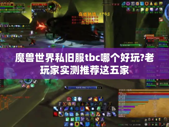 魔兽世界私旧服tbc哪个好玩?老玩家实测推荐这五家