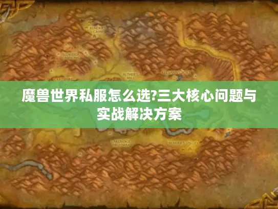 魔兽世界私服怎么选?三大核心问题与实战解决方案
