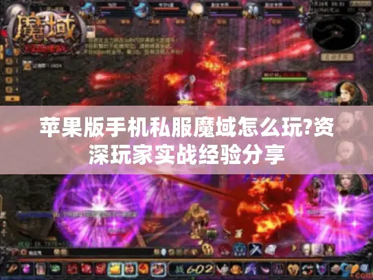 苹果版手机私服魔域怎么玩?资深玩家实战经验分享