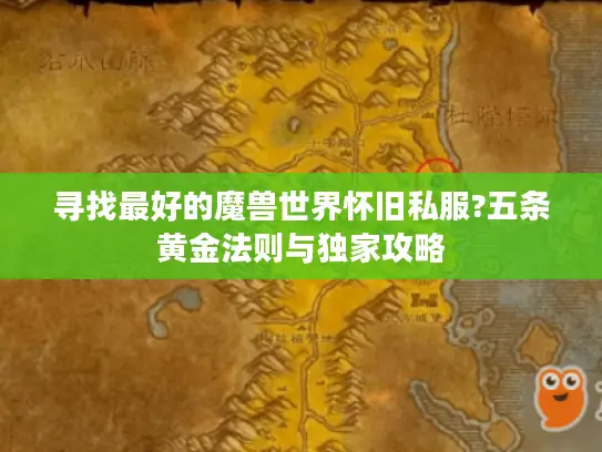 寻找最好的魔兽世界怀旧私服?五条黄金法则与独家攻略