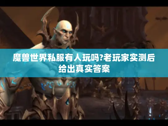 魔兽世界私服有人玩吗?老玩家实测后给出真实答案