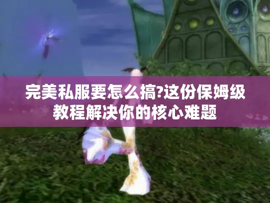 完美私服要怎么搞?这份保姆级教程解决你的核心难题