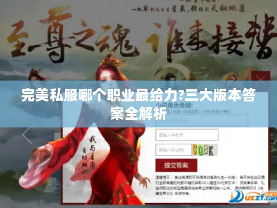 完美私服哪个职业最给力?三大版本答案全解析