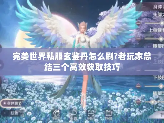 完美世界私服玄鉴丹怎么刷?老玩家总结三个高效获取技巧