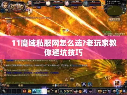 11魔域私服网怎么选?老玩家教你避坑技巧 11魔域私服网怎么选?老玩家教你避坑技巧