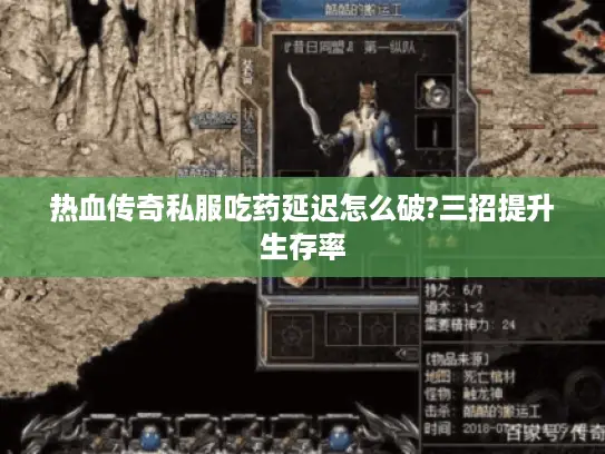 热血传奇私服吃药延迟怎么破?三招提升生存率 热血传奇私服吃药延迟怎么破?三招提升生存率