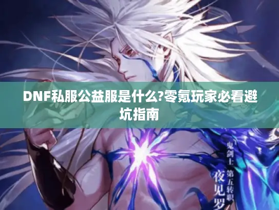 DNF私服公益服是什么?零氪玩家必看避坑指南