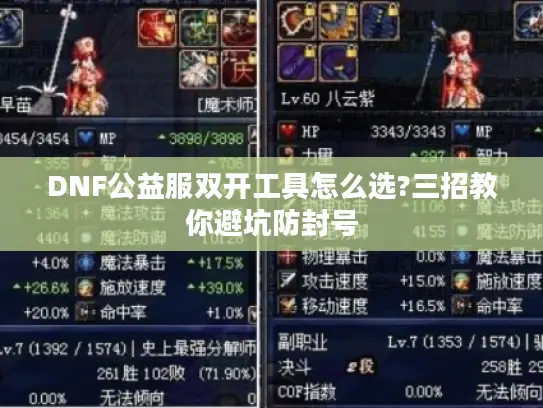 DNF公益服双开工具怎么选?三招教你避坑防封号