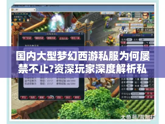 国内大型梦幻西游私服为何屡禁不止?资深玩家深度解析私服产业链