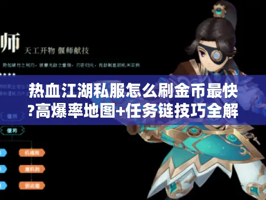 热血江湖私服怎么刷金币最快?高爆率地图+任务链技巧全解析
